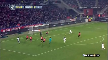 0-1 Rachid Ghezzal Goal HD - Rennes vs Lyon Ligue 1 - 13.03.2016