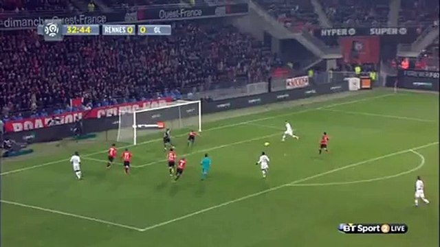 0-1 Rachid Ghezzal Goal HD - Rennes vs Lyon Ligue 1 - 13.03.2016