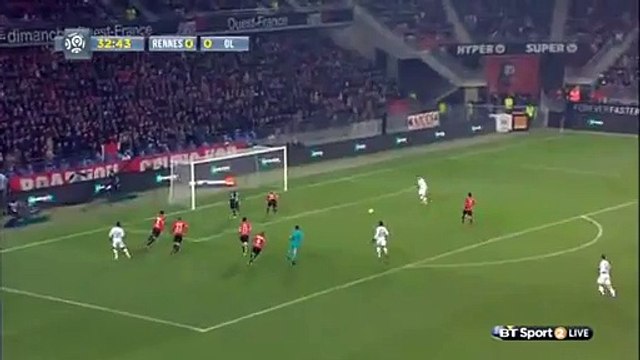 Rachid Ghezzal Goal HD - Rennes 0-1 Lyon Ligue 1 - 13.03.2016
