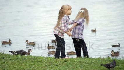 Best amazning Two Cute Little Girls At Park funny pranks