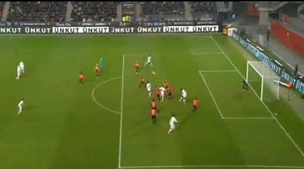 Alexandre Lacazette Goal - Rennes 0 - 2 Lyon - 13-03-2016 HD