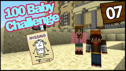 Minecraft: 100 Baby Challenge - I LOST MY BABY! - EP 7