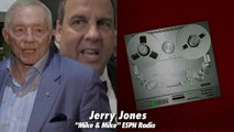 Jerry Jones -- Unintentional Chris Christie Fat Joke