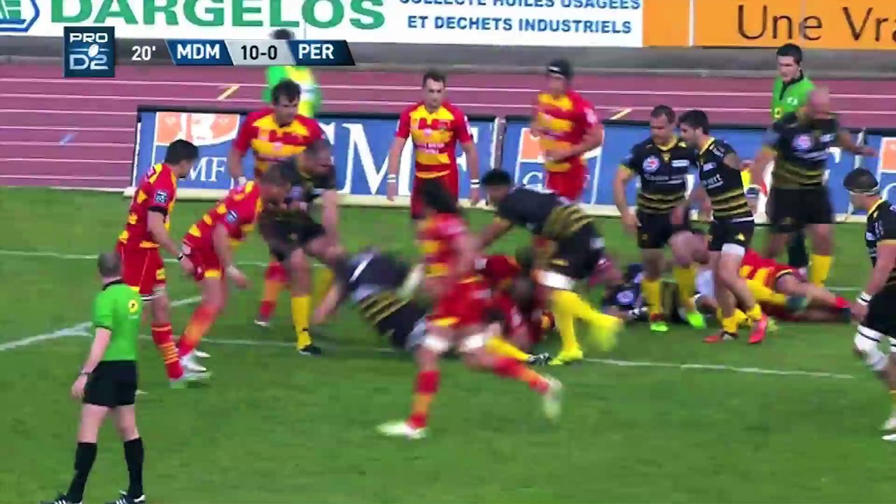 PROD2 - Résumé Mont de Marsan-Perpignan: 27-22 - J22 - Saison 2015/2016
