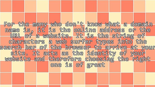 How To Pick A Domain Name - 8 Tips