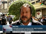 Líderes obreros respaldan a Evo Morales tras resultados del 21F