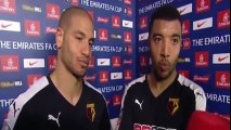 Arsenal 1-2 Watford - Troy Deeney & Adlene Guedioura Post Match Interview