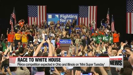 Fierce competition expected in Ohio and Illinois on 'Mini Super Tuesday'