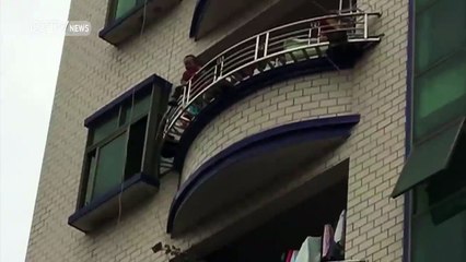 Toddler Falling from Fifth Floor