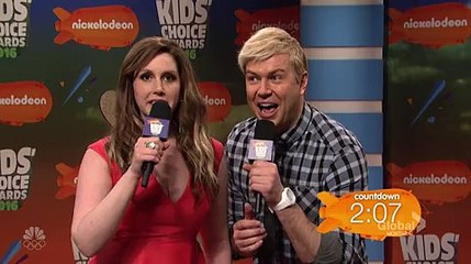 SNL- 3/12/16 Ariana Grande- "KCA Orange Carpet"