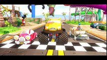CRAZY HULK & Mickey Mouse' s Car with Donald Duck Battle Race in HD!  Old Cartoons