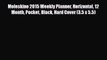 Read ‪Moleskine 2015 Weekly Planner Horizontal 12 Month Pocket Black Hard Cover (3.5 x 5.5)