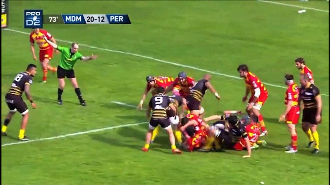 SITE OFFICIEL STADE MONTOIS RUGBY - ESSAI 3 J. CABANNES - SMR vs USAP