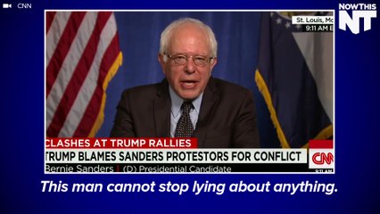 Bernie And Trump Blame Each Other For Violence At Trump Rallies