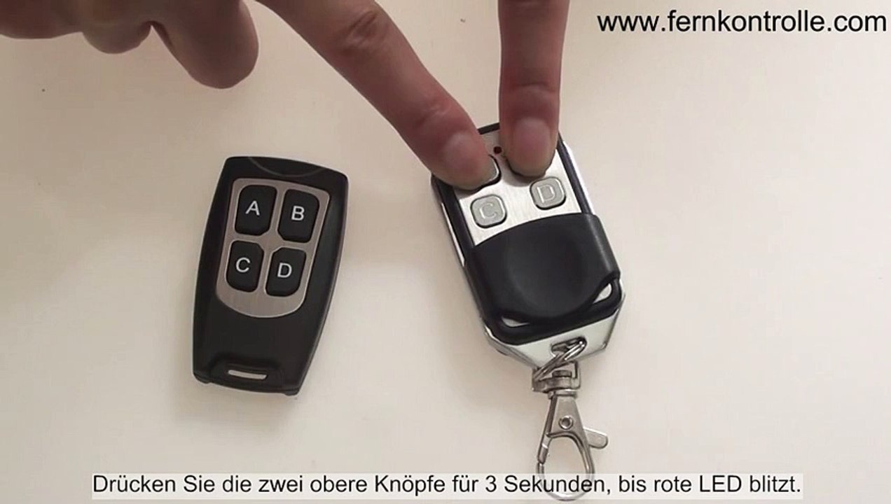 Garagentor Fernbedienung Mit Kopierfunktion - Universal Ersatz Für Feste Codes