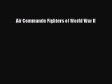 Read Air Commando Fighters of World War II Ebook Free