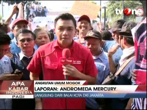 Angkutan Umum Mogok, Tolak Transportasi Online