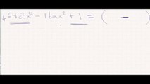Factorización trinomio cuadrado perfecto ejemplo 3
