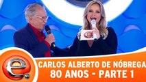 Carlos Alberto de Nóbrega comemora aniversário no programa! - Parte 1