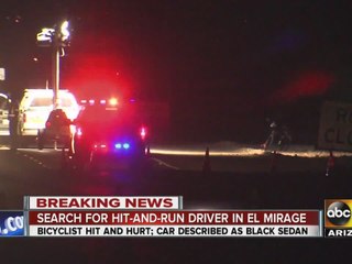 Bicyclist seriously injured in hit-and-run