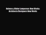 PDF Helene & Olivier Lempereur: New Works: Architects/Designers New Works Free Books