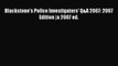 Read Blackstone's Police Investigators' Q&A 2007: 2007 Edition |a 2007 ed. Ebook Free
