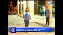 Cuatro fallecidos y cuatro heridos dejó accidente de tránsito en la provincia de Santa Elena