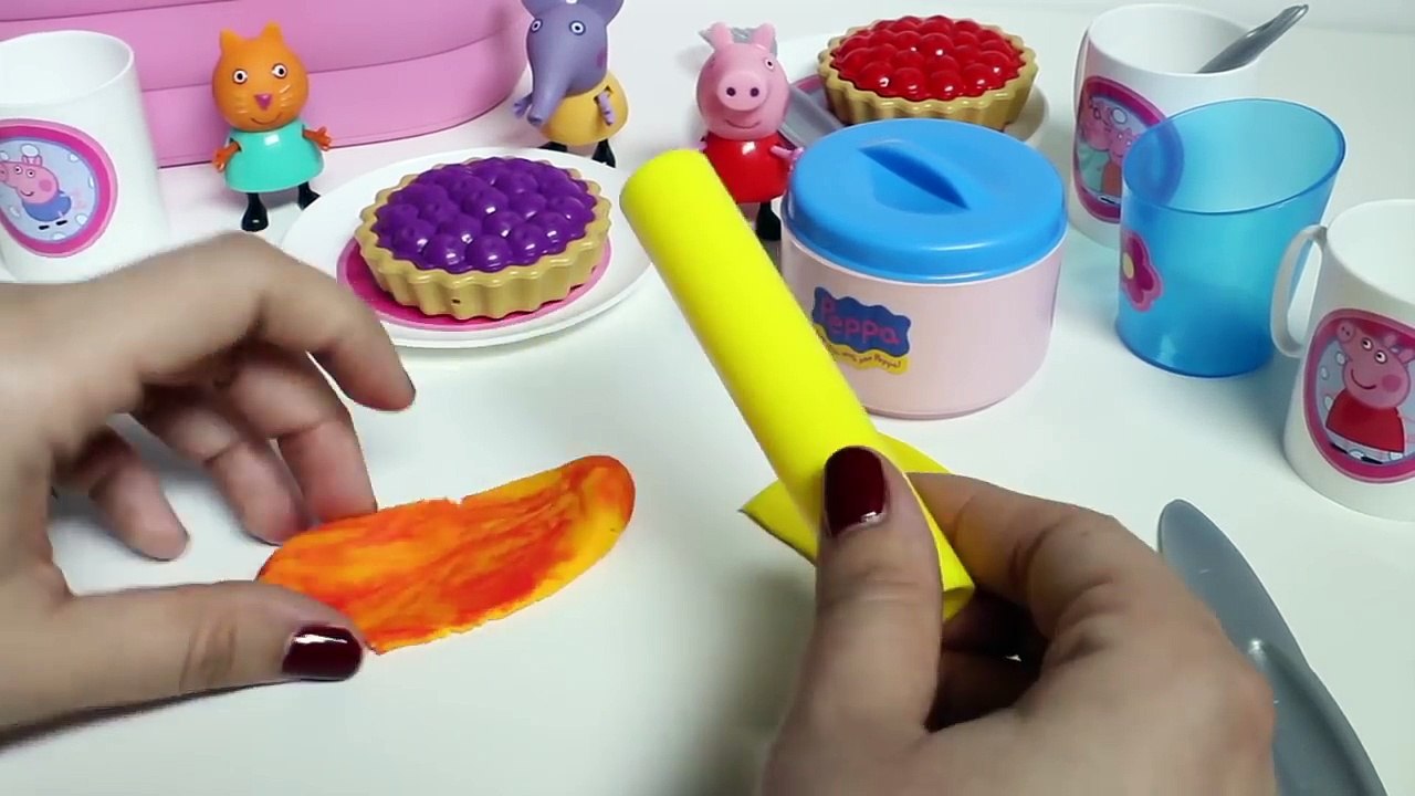 Peppa Pig Picnic Basket Set Play Doh Peppa Pig Chef Play Food Peppa Toy Videos