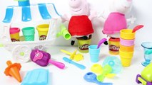 Peppa Pig Play Doh Ice Creams Peppa Playsets Play Dough Ice Cream Parlor Toy Videos