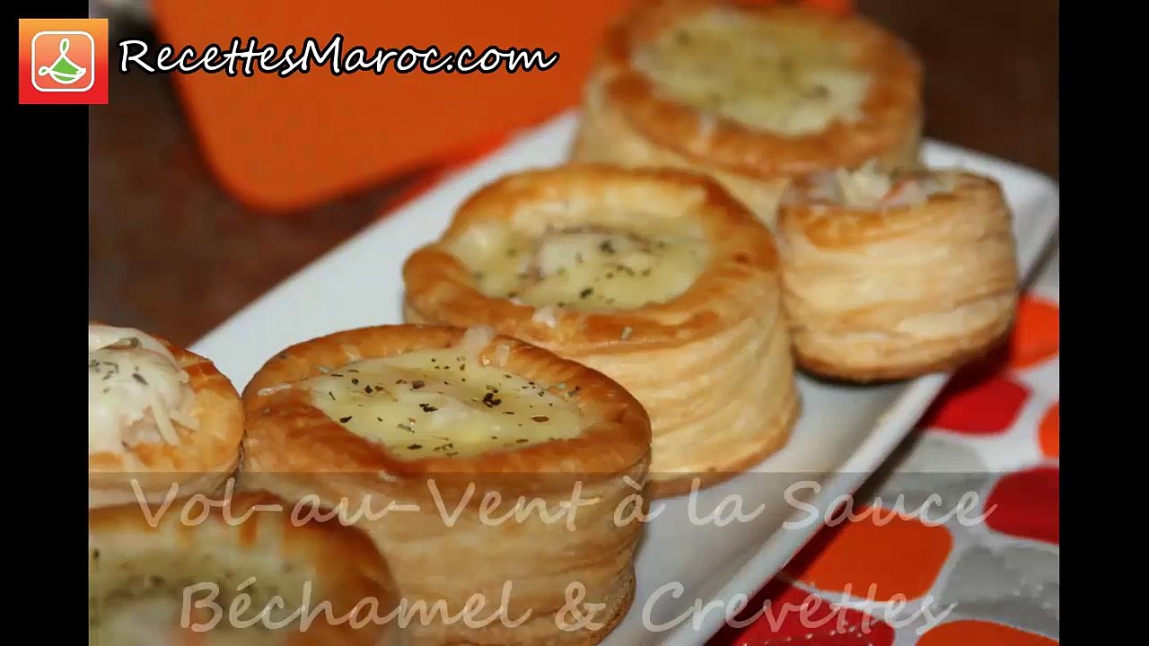 Vol-au-Vent à la Sauce Béchamel & Crevettes - Shrimp Vol-au- Vent - ڤول أُوڤو محشو