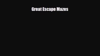 Read ‪Great Escape Mazes Ebook Free