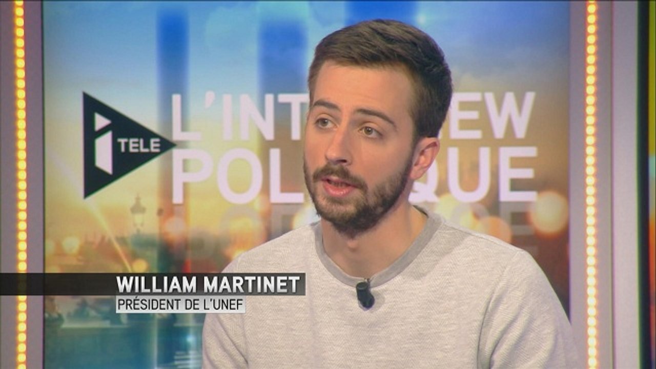 "Il faut arrêter de s'adresser aux jeunes comme à des privilégiés" (W. Martinet, Unef)