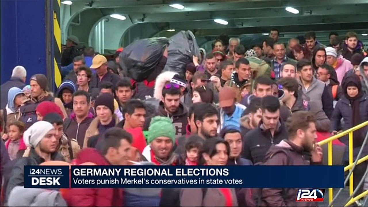 Voters punish Merkel's conservatives in state votes