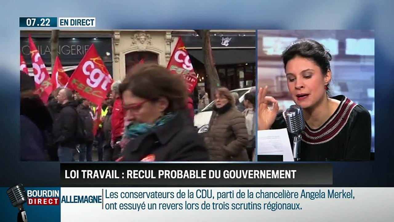 Apolline de Malherbe: Faut-il s'attendre à une réécriture fondamentale de l'avant-projet de loi El Khomri ? - 14/03
