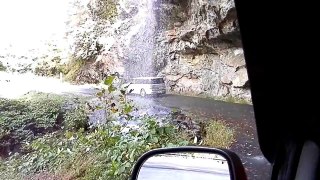 Bridal Veil  Waterfalls going behind with car126.MP4