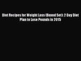 Download Diet Recipes for Weight Loss (Boxed Set): 2 Day Diet Plan to Lose Pounds in 2015 PDF
