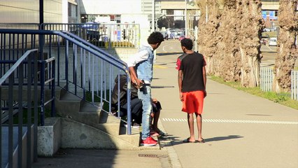 La situation de  réfugiés dans des cabanes en bois à Zurich