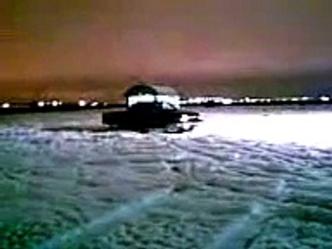 My wife doing donuts