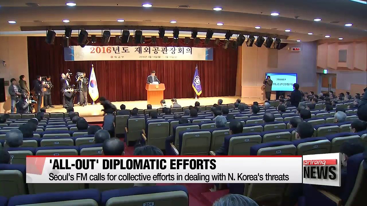 Seoul's Foreign Minister calls for collective diplomatic efforts in dealing with N. Korea