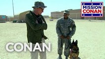 Conan Trains With The Military Working Dog Unit - CONAN on TBS