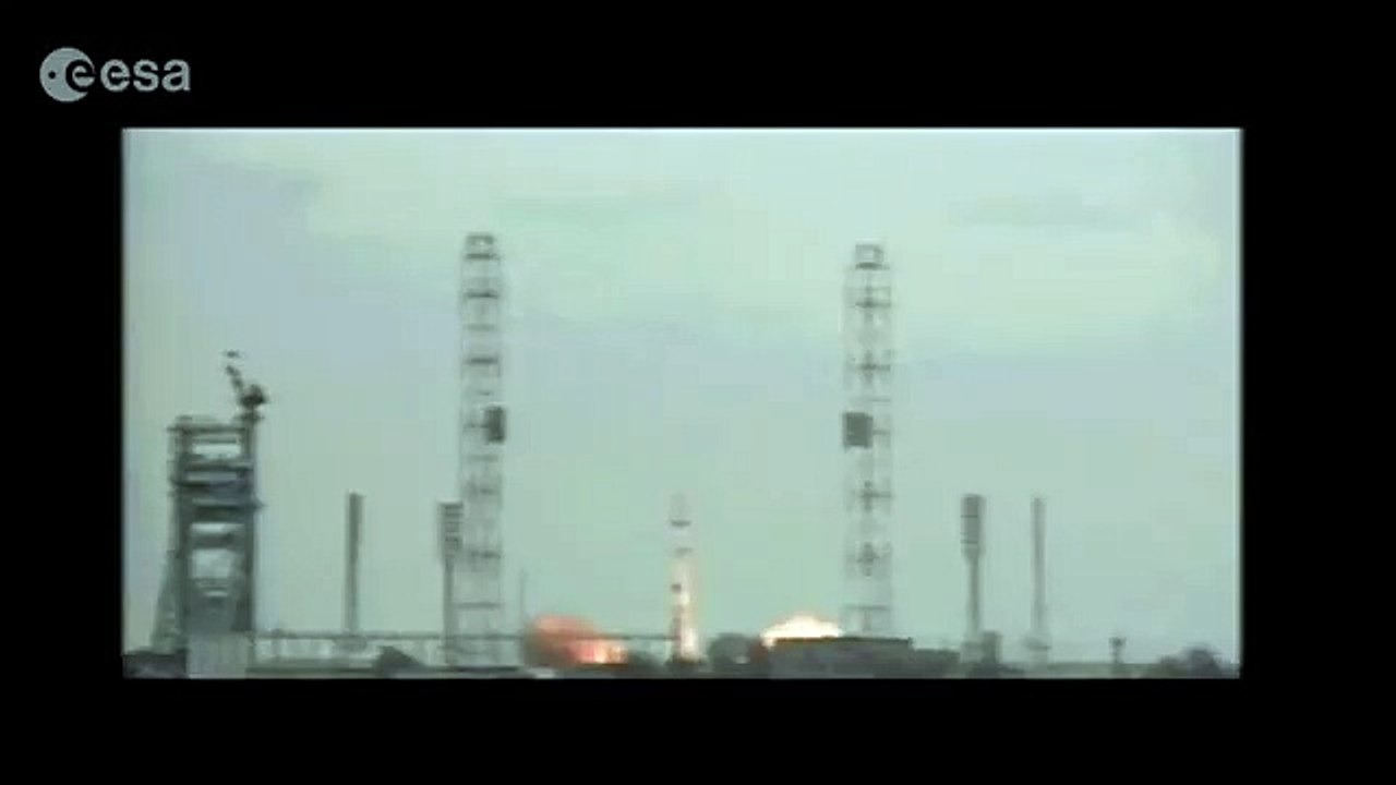 Liftoff of ExoMars on a Proton-M rocket from Baikonur