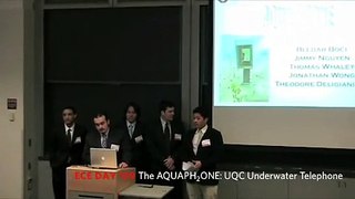 ECE Day '09 The AquaPh2one's UQC Underwater Telephone Part 1