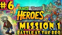  6| Plants vs. Zombies Heroes Gameplay Walkthrough Guide | Mission 1 |Android iOS Hearthstone HD