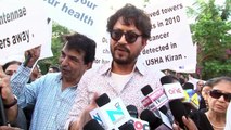 Actor Irfan Khan & Shalini Thackeray Support Residents Protest Against 4g Mobile Towers