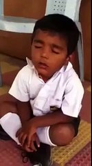 kid sleeping while sitting in class