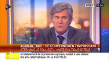 Stéphane Le Foll évoque sa femme qui n'a pas bien vécu l'intervention des agriculteurs chez lui