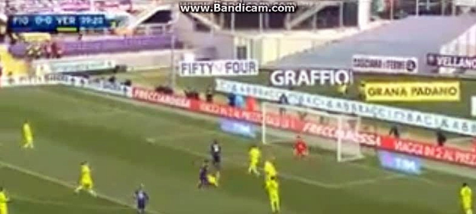 FANTASTIC Goaaal Mauro Zarate - Fiorentina 1-0...