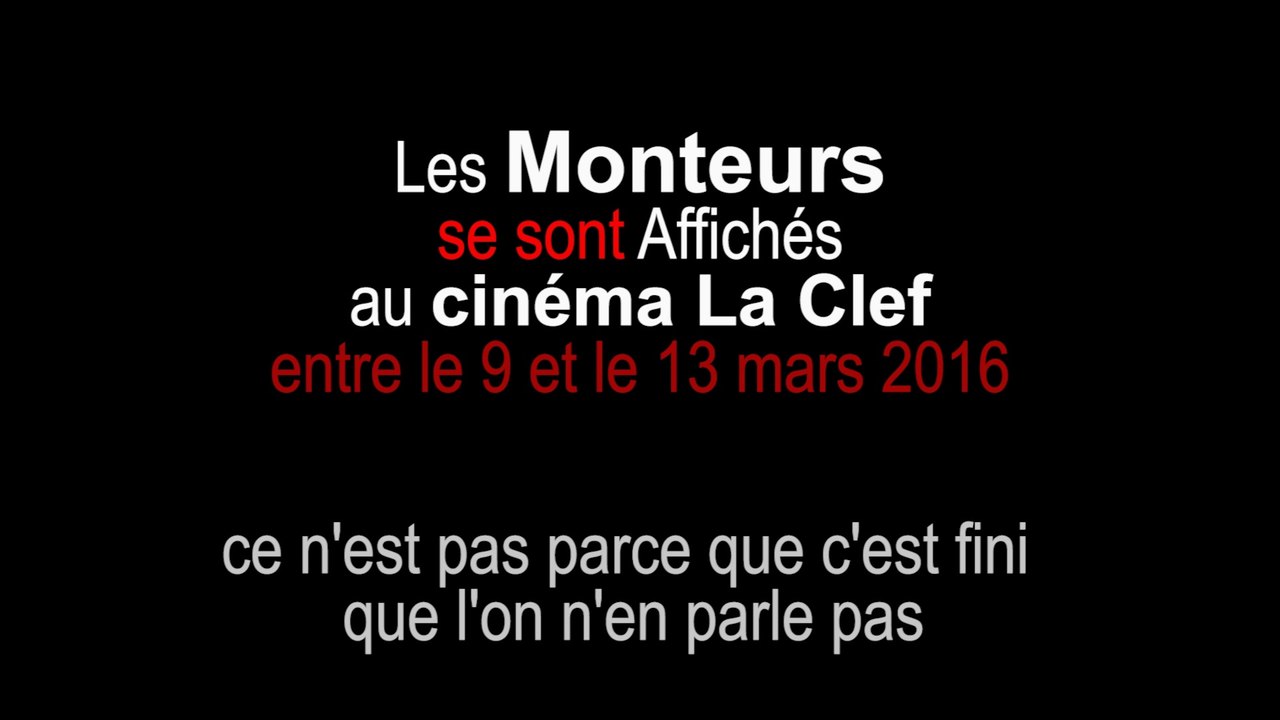 REGARD 381 - Les monteurs s'affichent - Festival - Rendez-vous avec Yannick Kergoat - RLHD.TV