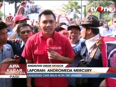 Angkutan Umum Mogok, Tolak Transportasi Online