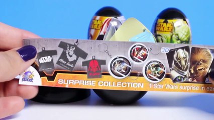 Star Wars Surprise Eggs Huevos Sorpresa de Star Wars Easter Eggs Überraschung Eier Toy Videos